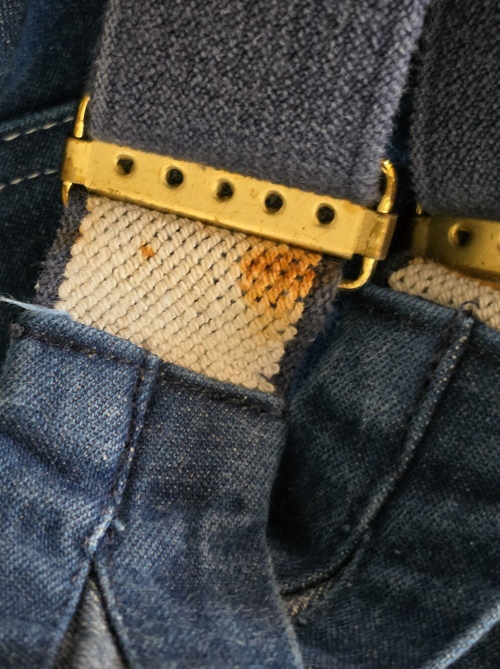 Vintage Carhartt Denim Overalls Dark Wash Men’s Size 32x32 Utility Bib - Picture 16 of 16
